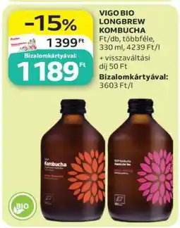 Auchan VIGO BIO LONGBREW KOMBUCHA ajánlat