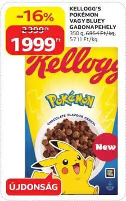 Auchan KELLOGG'S POKÉMON VAGY BLUEY GABONAPEHELY ajánlat