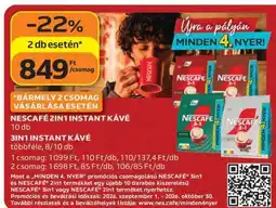 Auchan NESCAFÉ 2IN1 INSTANT KÁVÉ ajánlat