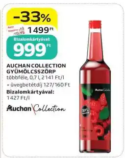 Auchan AUCHAN COLLECTION GYÜMÖLCSZÖRP ajánlat