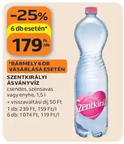 Auchan SZENTKIRÁLYI Ásványvíz ajánlat