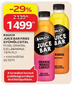 Auchan Rauch Juice Bar Friss Gyümölcsital ajánlat