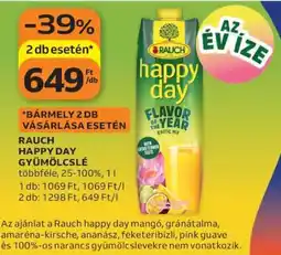 Auchan Rauch Happy Day Gyümölcslé ajánlat