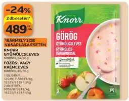 Auchan Knorr gyümölcsleves ajánlat
