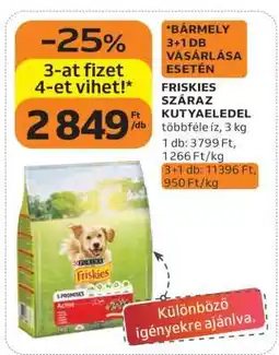 Auchan Friskies száraz kutyaeledel ajánlat