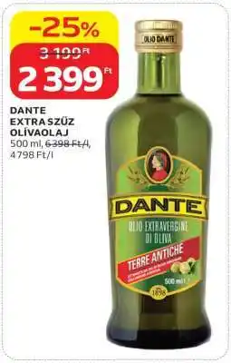 Auchan DANTE EXTRA SZŰZ OLÍVAOLAJ ajánlat
