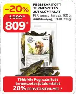 Auchan PEGI SZÁRÍTOTT, TERMÉSZETES JUTALOMFALAT ajánlat