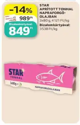 Auchan Star aprított tonhal napraforgóolajban ajánlat