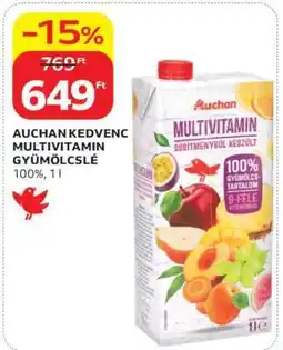 Auchan AUCHAN KEDVENC MULTIVITAMIN GYÜMÖLCSLÉ ajánlat