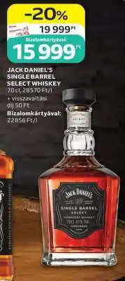 Auchan JACK DANIEL’S SINGLE BARREL SELECT WHISKEY ajánlat