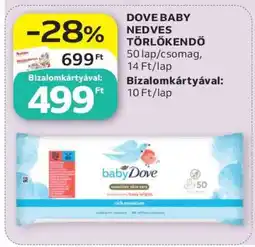 Auchan DOVE BABY NEDVES TÖRLŐKENDŐ ajánlat