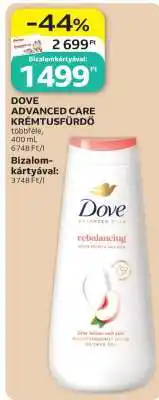 Auchan Dove Advanced Care Krémtusfürdő ajánlat
