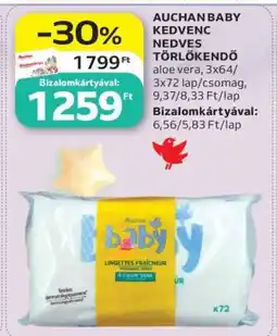 Auchan Auchan Baby Kedvenc Nedves Törlőkendő ajánlat