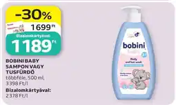 Auchan BOBINI BABY SAMPON VAGY TUSFÜRDŐ ajánlat