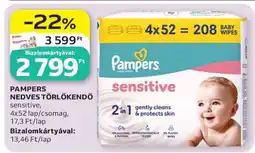 Auchan PAMPERS NEDVES TÖRLŐKENDŐ ajánlat