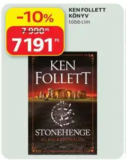 Auchan KEN FOLLETT KÖNYV ajánlat