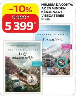 Auchan Mélissa Da Costa: Az ég minden kékje vagy Visszatérés ajánlat