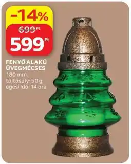 Auchan Fenyő alakú üvegmécses ajánlat
