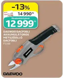 Auchan DAEWOO DACP36LI AKKUMULÁTOROS METSZŐOLLÓ DACP36LI ajánlat