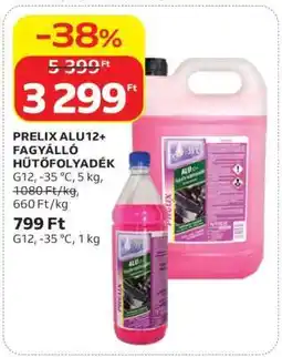 Auchan PRELIX ALU12+ Fagyálló Hűtőfolyadék ajánlat