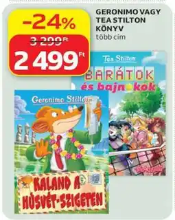 Auchan GERONIMO VAGY TEA STILTON KÖNYV ajánlat