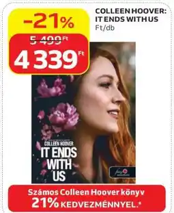 Auchan COLLEEN HOOVER: IT ENDS WITH US ajánlat