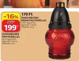 Auchan Üvegmécses fém fedéllel ajánlat