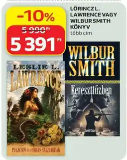 Auchan LŐRINCZ L. LAWRENCE VAGY WILBUR SMITH KÖNYV ajánlat