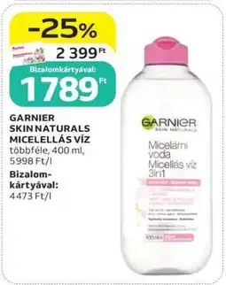 Auchan Garnier Skin Naturals micellás víz ajánlat