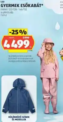 ALDI GYERMEK ESŐKABÁT ajánlat