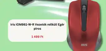 Iris Iom86-W-R vezeték nélküli egér piros