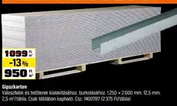 OBI Gipszkarton ajánlat