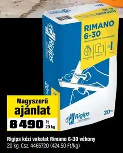 OBI Rigips kézi vakolat Rimano 6-30 ajánlat
