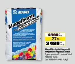 OBI Mapei Hoszigetelo ragasztótapasz mapetherm ragasztotapasz ajánlat