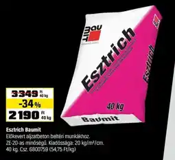 OBI Esztrich Baumit ajánlat