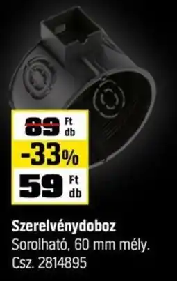OBI Szerelvénydoboz ajánlat