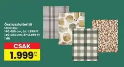 Interspar Öszi asztalterítő ajánlat