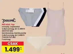 Interspar Pascarel női alsó, top ajánlat