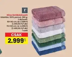 Interspar R nina törölközőszett ajánlat