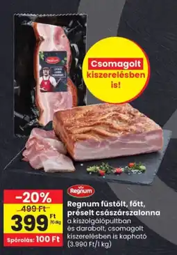 Spar Regnum füstölt, főtt, préselt császársalonna ajánlat