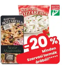 Spar Szarvasi mozzarella ajánlat
