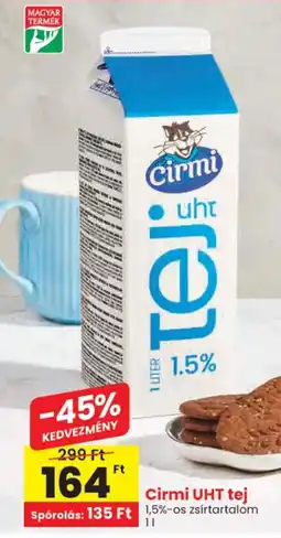 Spar Cirmi uht tej ajánlat