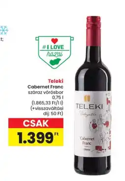 Spar Teleki cabernet franc ajánlat