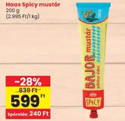 Spar Haas mustár ajánlat