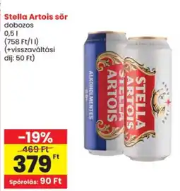 Spar Stella Artois sor ajánlat