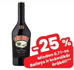 Spar Baileys ír krémlikőr ajánlat