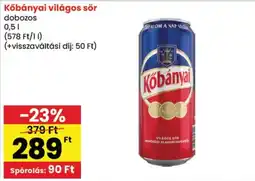 Spar Kőbányai világos sör ajánlat
