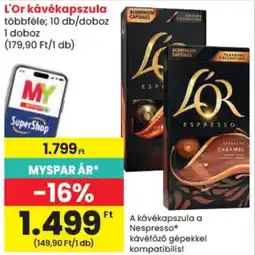 Spar L'or kávékapszula ajánlat