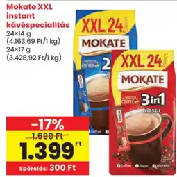 Spar Mokate xxl instant kávéspecialitás ajánlat