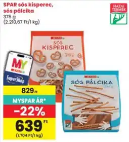 Interspar spar sós kisperec, sós pálca ajánlat